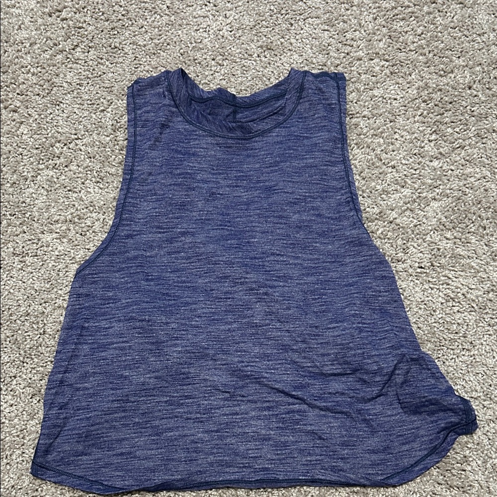 lululemon athletica Heathered Blue Muscle Tee